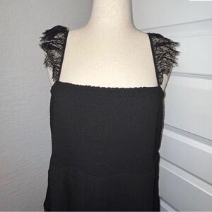 Arula Black Lace Strap Dress